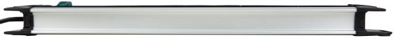 Premium-Alu-Line Steckdosenleiste 8-fach 3m H05VV-F 3G1,5 - Produktansicht
