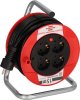 BAT Kabeltrommel ST 180, 4x Typ F, 15m H05VV-F 3G1.5 schwarz (VP32Stk.)