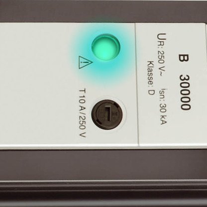 Premium-Line 30000A Überspannungsschutz-Steckdosenleiste 4-fach schwarz/lichtgrau 1,8m H05VV-F 3G1,5 - Produktansicht