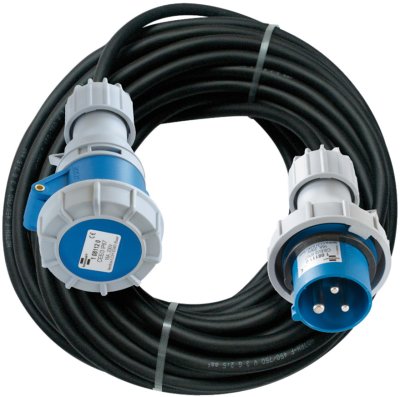 CEE-Verlängerungskabel IP67 10m schwarz H07RN-F 3G2,5