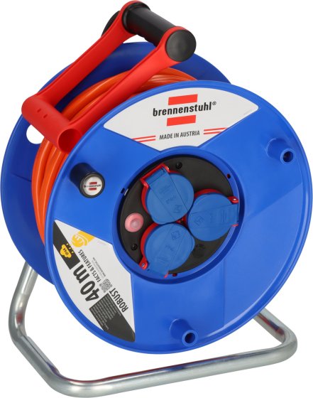 Garant&reg; Kabeltrommel ST 290 IP44, 3x Typ F, 40m AT-N07V3V3-F 3G1,5 orange - Produktbild