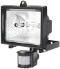 Halogenstrahler H 500 IP44 mit Infrarot-Bewegungsmelder 400W 8545lm schwarz