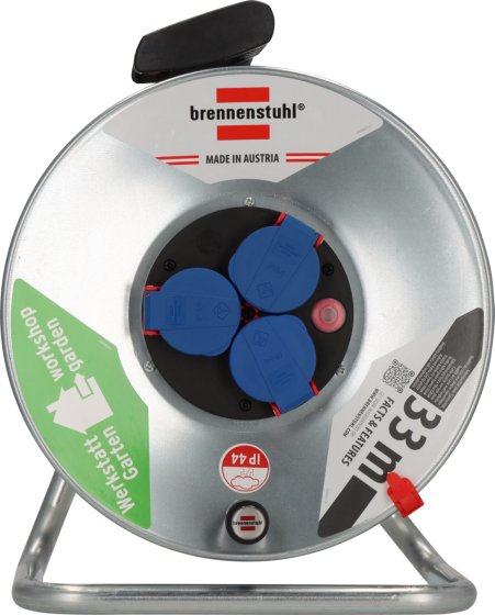 Garant&reg; Kabeltrommel SK 290 IP44, 3x Typ F, 33m H05RR-F 3G1,5 - Produktansicht