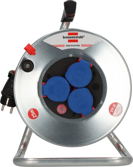 BAT Kabeltrommel SK 240 IP44, 3x Typ F, 25m AT-N07V3V3-F 3G1,5 orange - Produktansicht