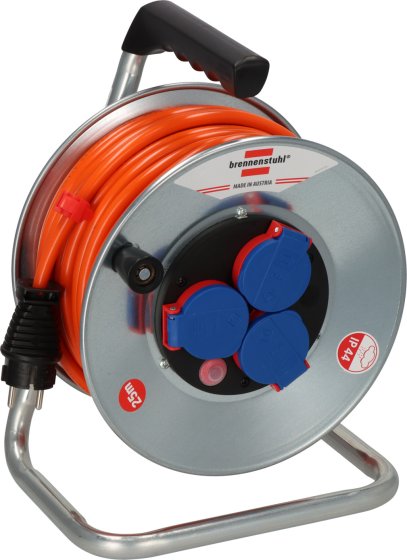 BAT Kabeltrommel SK 240 IP44, 3x Typ F, 25m AT-N07V3V3-F 3G1,5 orange - Produktbild