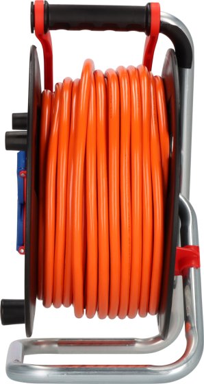 Garant&reg; Kabeltrommel ST 290 IP44 mit Bretec, 3x Typ F, 40m AT-N07V3V3-F 3G1,5 orange - Produktansicht