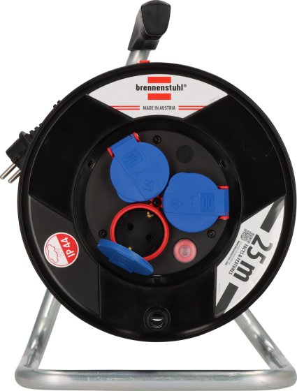 BAT Kabeltrommel ST 290 IP44, 3x Typ F, 25m H05RR-F 3G1.5 - Produktansicht
