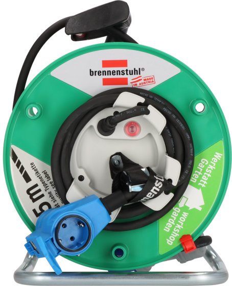Garant CEE/3 G Camping-Kabeltrommel ST 290 IP44, Winkelkupplung CEE/Typ F, 25m H07RN-F 3G2,5 - Produktansicht