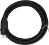 Anschlussleitung mit Konturenstecker, 10m H07RN-F 2x1.0 Schwarz