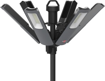 professionalLINE 360° LED Baustrahler JF9120, 185W, 23500 lm, Kabel 6,7m H07RN-F 3G1,0 + 3,3m H05RN-F 2x1,0