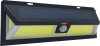 Solar LED-Wandleuchte SOL WL 700 mit PIR Bewegungsmelder, IP65, COB LED 10W, 700lm, schwarz