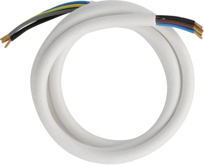 Herdanschlussleitung 2m H05VV-F 5G2.5 weiss
