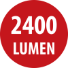 Akku LED Handleuchte HL 2400, 2400lm + 360lm, IP44