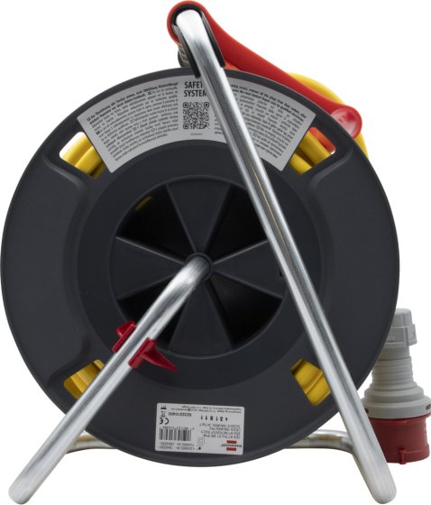 Professional CEE/5 Kabeltrommel 300 ST IP44, Phasenwender, 1xCEE 400V/16A + 2x230V Typ F, 25m AT-N07V3V3-F 5G2,5 - Produktansicht