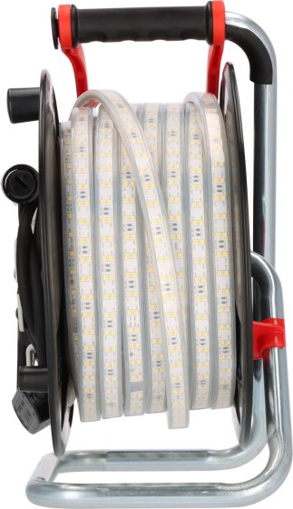 LED-Lichtschlauch BS2540SI S auf Aufbewahrungstrommel, 25m, 4000K, einseitig, 2m H07RN-F 2G1,5 Typ C (IP44) - Produktansicht