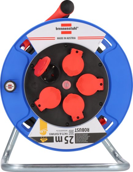 Garant&reg; Kabeltrommel ST 300 IP44, 5x Typ F, 25m H07RN-F 3G1,5 - Produktansicht