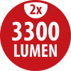 Stativ LED Strahler EL 6600 TD, 6600lm, 2x 30W, 2,5m H05RN-F 3G1,0, IP65