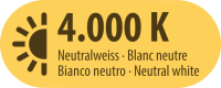 LED Strahler EL 5500 P mit Infrarot-Bewegungsmelder 5500lm, 50W, IP44, 20cm H05RN-F 3G1,0, 4000K
