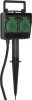 Gartensteckdose mit Erdspie&szlig; IP44 2-fach 1,4m H07RN-F 3G1,5