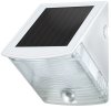 Solar LED-Wandleuchte SOL 04 plus IP44 mit Infrarot-Bewegungsmelder 2xLED 0,5W 85lm Farbe Grau-Weiß
