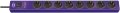hugo! Steckdosenleiste 8-fach violett 2m H05VV-F 3G1,5 - Produktbild