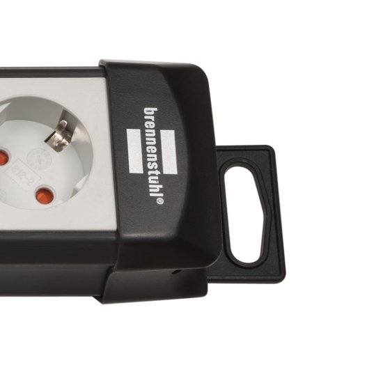 Premium-Line Funkschalt-Steckdosenleiste RC PL1 1001 6-fach schwarz/lichtgrau 3m H05VV-F 3G1,5 - Produktansicht