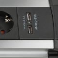 Premium-Protect-Line 60.000A &Uuml;berspannungsschutz-Steckdosenleiste mit USB-Ladefunktion 6-fach 3m H05VV-F 3G1,5 - Produktansicht