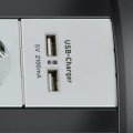 Premium-Office-Line 30.000A &Uuml;berspannungsschutz-Steckdosenleiste mit USB-Ladefunktion 4-fach 1,8m H05VV-F 3G1,5 - Produktansicht