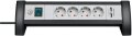 Premium-Office-Line Steckdosenleiste mit USB-Ladefunktion 4-fach schwarz/lichtgrau 1,8m H05VV-F 3G1,5 - Produktbild
