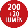 4+3 SMD LED-Universalleuchte HL DB43 200+20lm