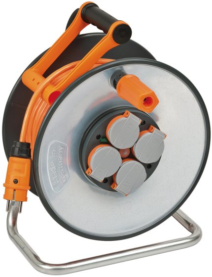 professionalLINE SteelCore Kabeltrommel IP44 40m orange AT-N07V3V3-F 3G1,5 - Produktbild