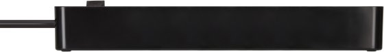 Ecolor Steckdosenleiste 6-fach schwarz 1,5m H05VV-F 3G1,5 - Produktansicht
