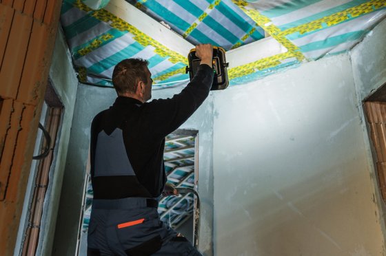 Mobiler Akku LED Strahler BLUMO 2000 A, 2100lm, 20W, IP54 - Anwendungsbild