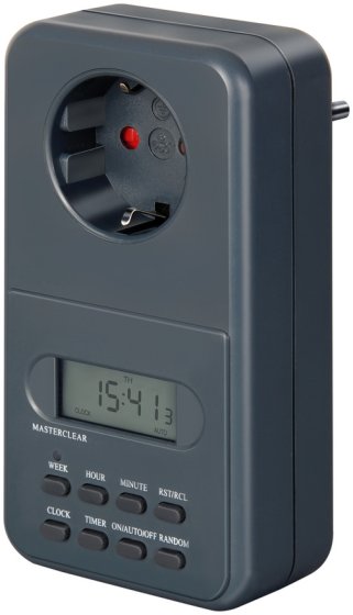 Digitale Wochenzeitschaltuhr im farbigen Verkaufs-Karton - Produktbild