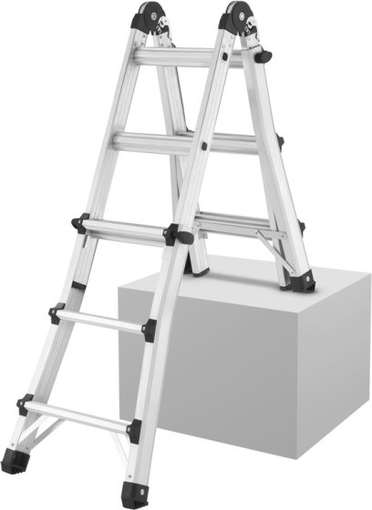 Multifunktions-Teleskopleiter Aluminium 4x4 - Produktansicht