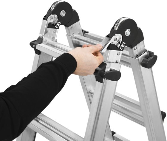 Multifunktions-Teleskopleiter Aluminium 4x4 - Produktansicht