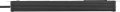 Premium-Web-Line V3 Internet-Steckdosenleiste 19" mit ÜSS 2-fach schwarz 3m H05VV-F3G1,5 - Produktansicht