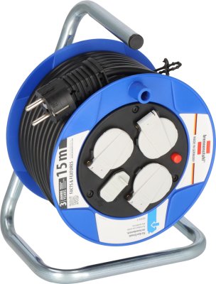 Garant Kompakt Kabeltrommel mit USB-Ladefunktion 15m H05VV-F3G1,5