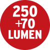 LED Akku-Handleuchte HL 200 A 250+70lm, knickbar