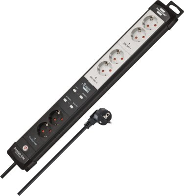 brennenstuhl®Connect Premium-Line WiFi Steckdosenleiste 6-fach (4x schaltbar, 2x permanent) schwarz/lichtgrau 3m H05VV-F 3G1,5