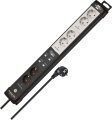 brennenstuhl®Connect Premium-Line WiFi Steckdosenleiste 6-fach (4x schaltbar, 2x permanent) schwarz/lichtgrau 3m H05VV-F 3G1,5 - Produktbild