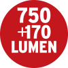 LED Akku Handleuchte HL 700 AT 750+170lm IP54
