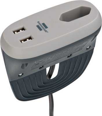 Enchufe de esquina brennenstuhl®estilo con función de carga USB 4