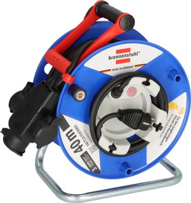 Garant G Kabeltrommel IP44 38+2m H07RN-F3G1.5 mit 3-fach Gummi-Kupplung