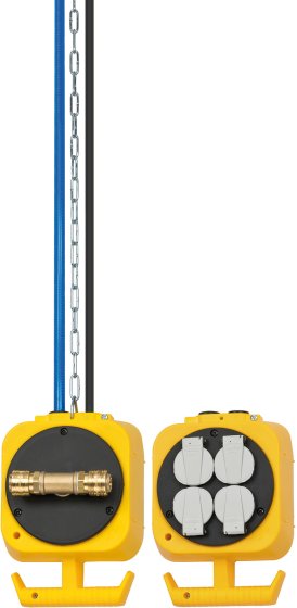 Druckluft Pendel Stromverteiler PSV D 4/1 5m H05VV-F3G1.5 - Produktbild