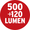 LED Akku Handleuchte HL 500 A 500+120lm