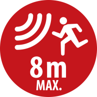 Reichweite des Bewegungsmelders