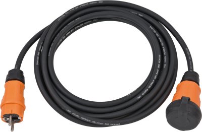 professionalLINE Verlängerungskabel VN 1110 IP44 5m schwarz H07RN-F 3G1,5