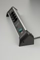 Alu-Office-Line 60.000A Überspannungsschutz-Steckdosenleiste mit USB-Ladefunktion 4-fach 1,8m H05VV-F 3G1,5 - Anwendungsbild