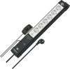 Premium-Line Comfort Switch Plus Steckdosenleiste 6-fach schwarz/lichtgrau 3m H05VV-F 3G1,5
